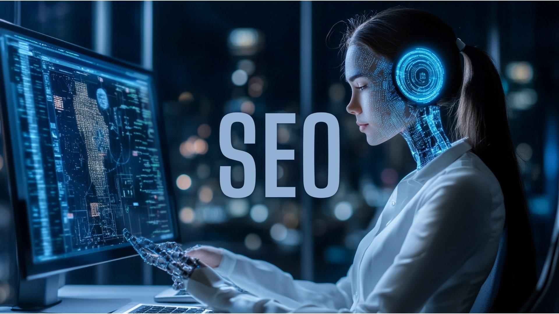Artificial intelligence in SEO analyzing website optimization data
