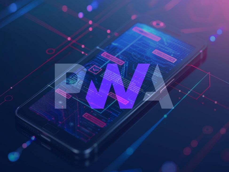 Progressive web app overview diagram explaining PWA features