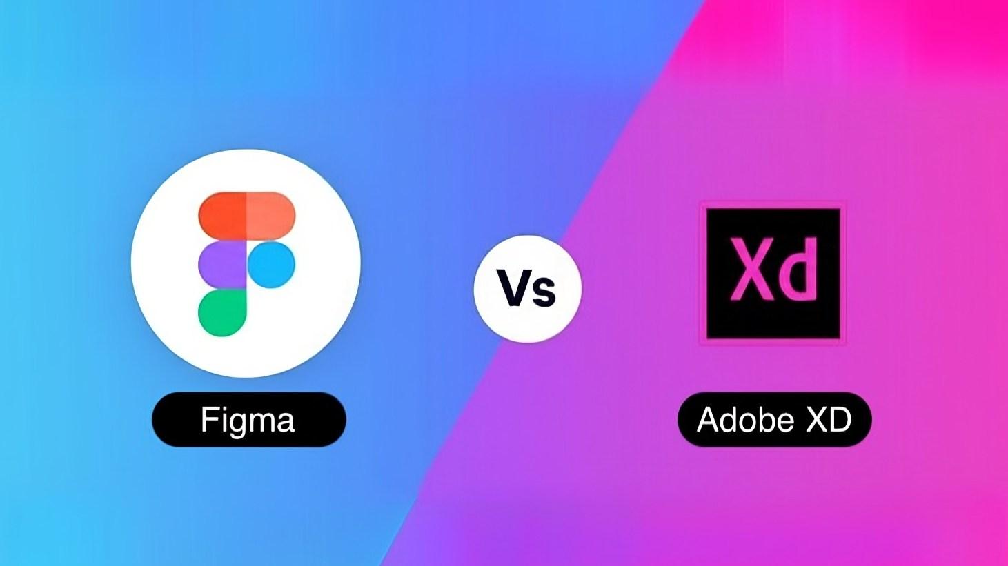 Figma vs Adobe XD interface comparison 2025