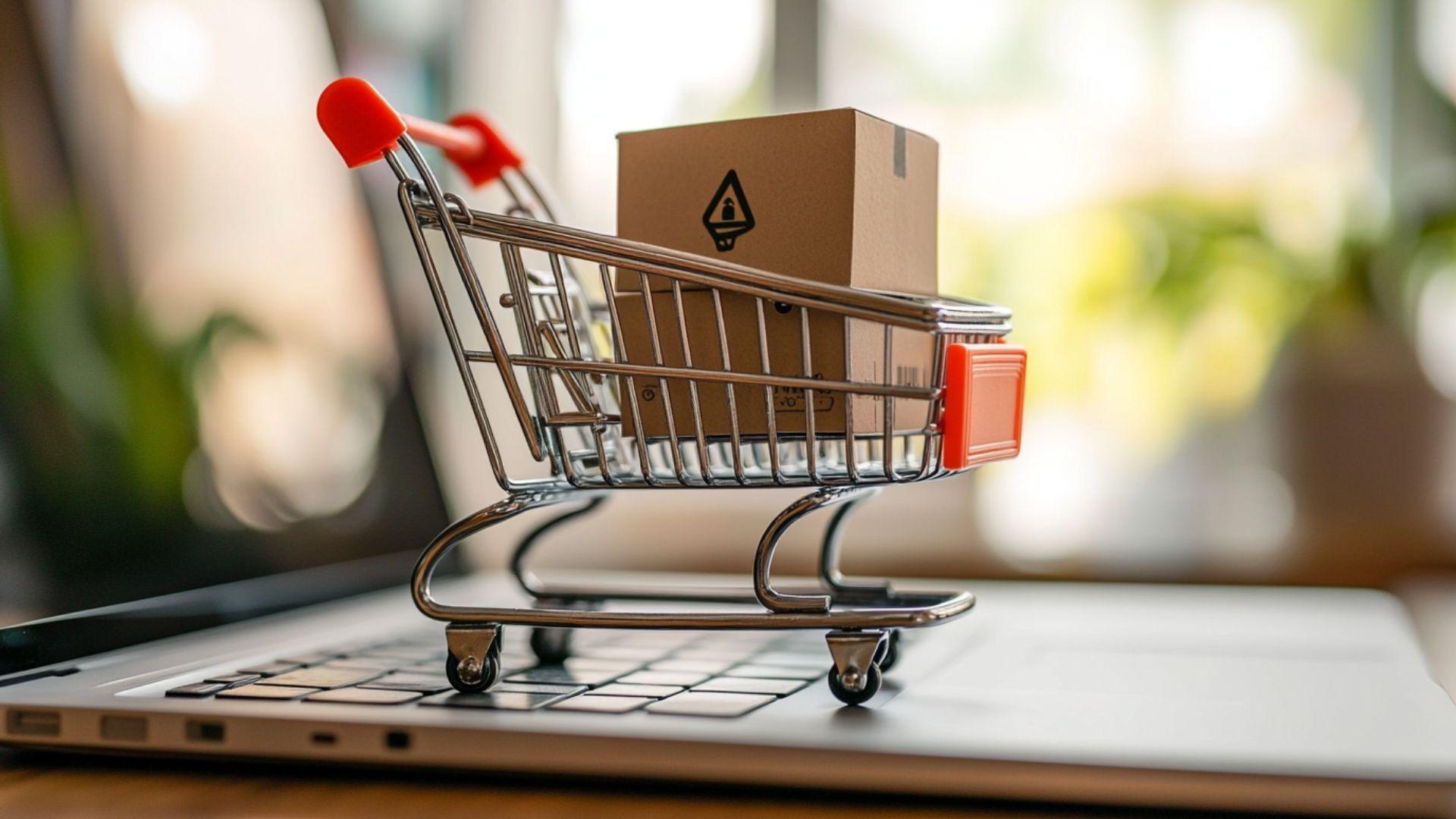 Ecommerce advertising analytics dashboard on screen