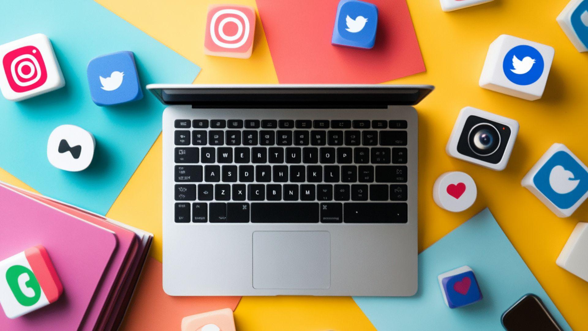 Social media and SEO strategy illustration for boosting rankings